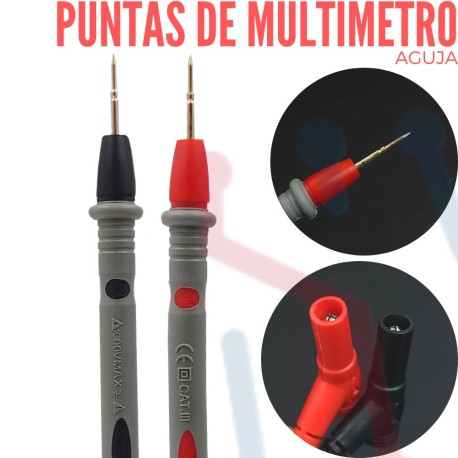 Puntas Aguja para Multímetro 10A