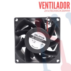 Ventilador 24V 80x80x38mm