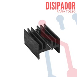 Disipador de Calor en Aluminio Para T0220