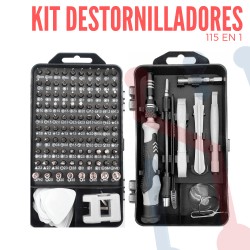 kit de Destornilladores 115 en 1