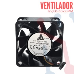 Ventilador Turbo 12V 60x60x38mm