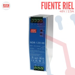Fuente Riel 48V 2.5A Mean Well