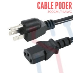 Cable Poder 14 AWG (300cm)