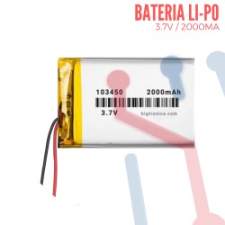 Batería LI-PO 3.7V 2000mA (103450)