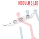 Modulo Led 2835 x 3 Blanco Frio 110V AC