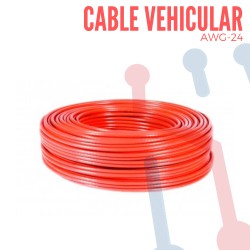 Cable Vehicular AWG 24 Naranja X Metro