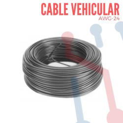 Cable Vehicular AWG 24 Gris X Metro