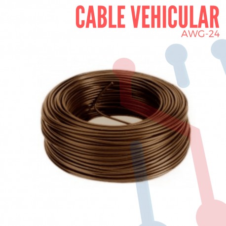 Cable Vehicular AWG 24 Cafe X Metro
