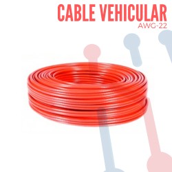 Cable Vehicular AWG 22 Naranja X Metro