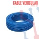 Cable Vehicular AWG 20 Azùl X Metro