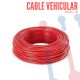 Cable Vehicular AWG 18 Rojo X Metro