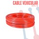 Cable Vehicular AWG 16 Rojo X Metro