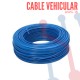 Cable Vehicular AWG 16 Azul X Metro