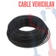 Cable Vehicular AWG 20 Negro X Metro