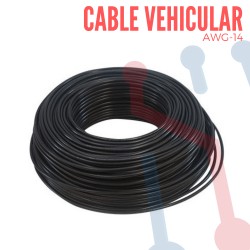 Cable Vehicular AWG 14 Negro X Metro