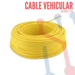 Cable Vehicular AWG 14 Amarillo X Metro