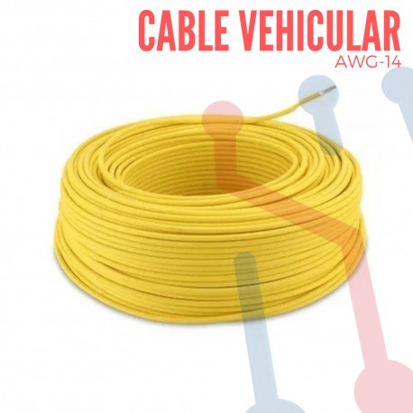 Cable Vehicular AWG 20 Amarillo X Metro