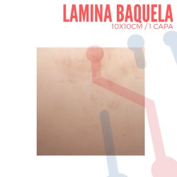 Lámina baquela Cobrizada en Baquela 10X10cm