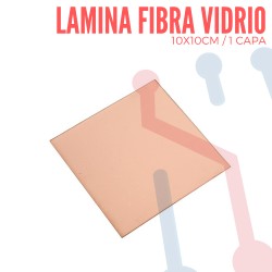 Lámina Virgen en Fibra de Vidrio 10x10cm