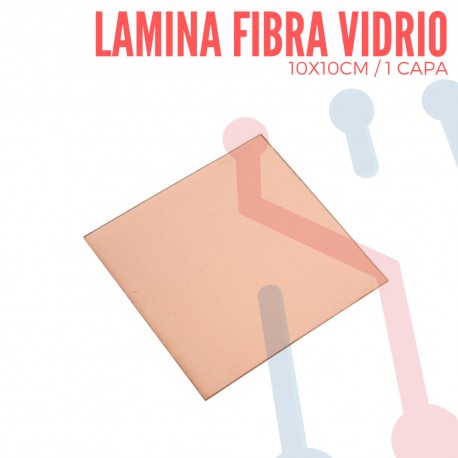 Lamina Virgen en Fibra de Vidrio 10x10 cm
