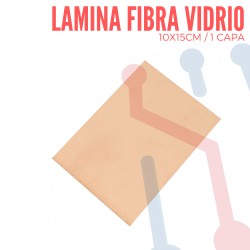 Lámina Virgen en Fibra de Vidrio 10x15cm