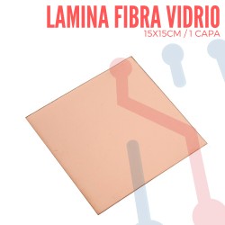 Lámina Virgen en Fibra de Vidrio 15x15cm