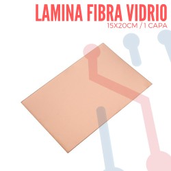 Lámina Virgen en Fibra de Vidrio 15x20cm