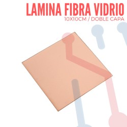 Lámina Virgen en Fibra de Vidrio 10x10cm Doble Capa