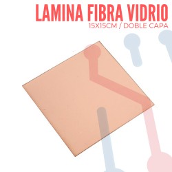 Lámina Virgen en Fibra de Vidrio 15x15cm Doble Capa