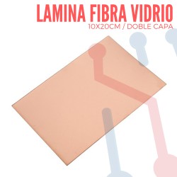 Lámina Virgen en Fibra de Vidrio 10x20cm Doble Capa