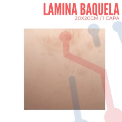Lámina Cobrizada en Baquela 20X20cm