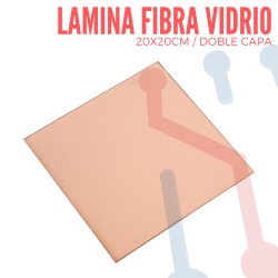 Lámina Virgen en Fibra de Vidrio 20x20cm Doble Capa