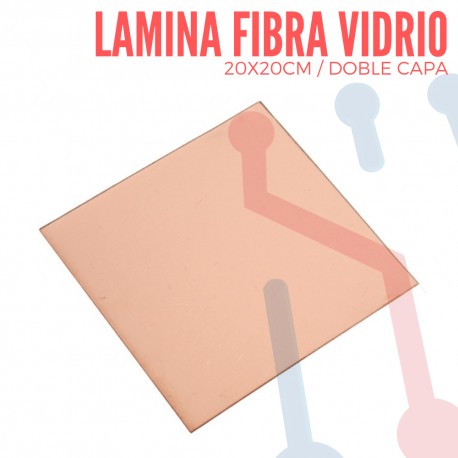Lamina Virgen en Fibra de Vidrio 20x20cm Doble Capa