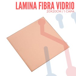 Lámina Virgen en Fibra de Vidrio 20x20cm
