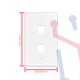 Faceplate Doble para Jack RJ45 