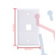 Faceplate Doble para Jack RJ45 