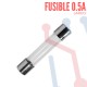Fusible Largo en Vidrio 30x6mm 500mA