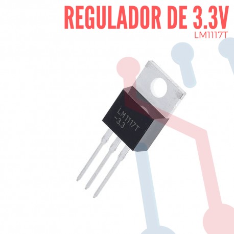 Regulador de Voltaje 3.3V/800mA (LM1117T)