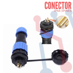 Conector IP68 SP17-3P