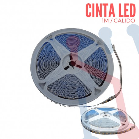 Cinta LED 2835 Blanco Cálido 110VAC 120Led's (1 Metro)