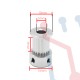 Polea Dentada GT2 16 Dientes Eje 5mm Correa 10mm