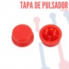 Tapa B3F Roja para Pulsador 12x12x7.3mm