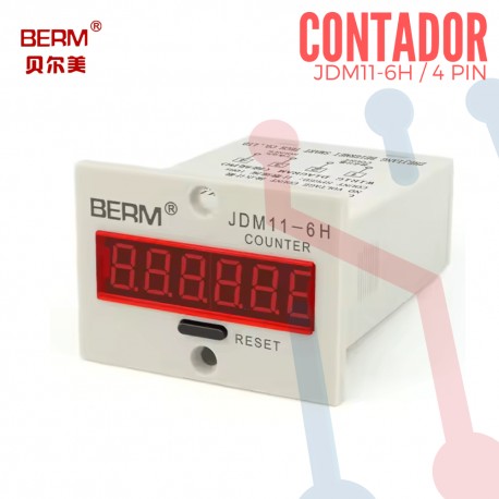Contador Digital JDM11-6H (No Voltaje)