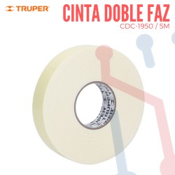 Cinta Doble Faz 19mm 5m TRUPER