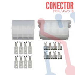 Conector 8 Pines Pareja AWG 18