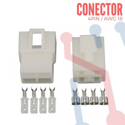Conector 4 Pines Pareja AWG 18