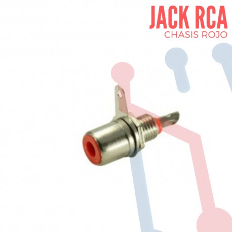 Jack RCA de Chasis Rojo