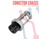 Conector Chasis Hembra 2 Pin GX16-2