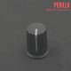 Perilla Negra Estriada para Potenciómetro 19mm