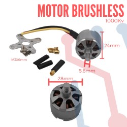 Motor Brushless 1000Kv ( Sentido Antihorario)